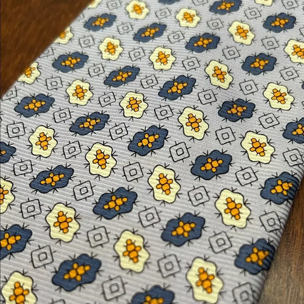 Robert Talbott Sophisticated Floral Tie in Purple, 100% Silk, Perfect for Office